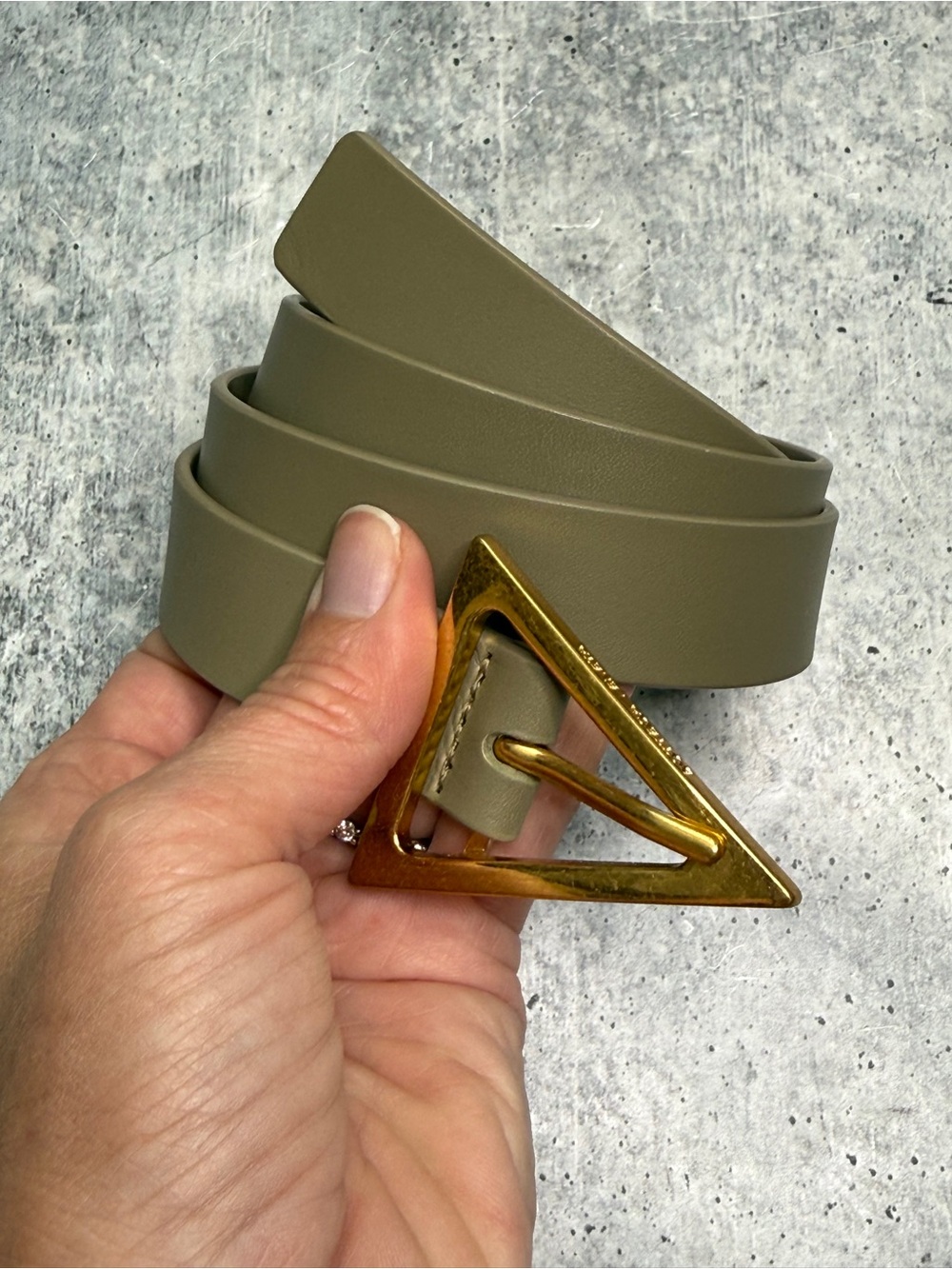 Bottega Veneta Triangle Belt 75